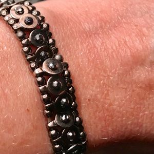 Coppery/Black Stretch Bracelet